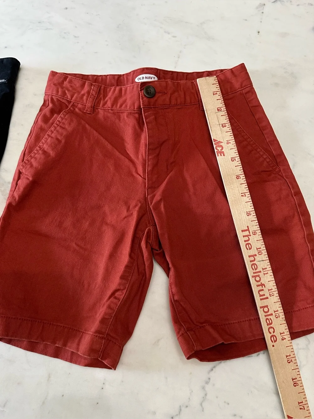 Vans and old navy black and burnt orange boys shorts